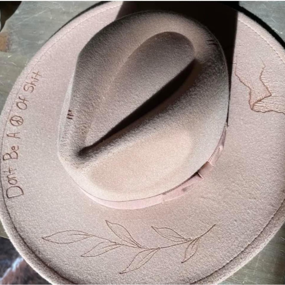 Western Hat Custom don’t be a ☮️ of 💩